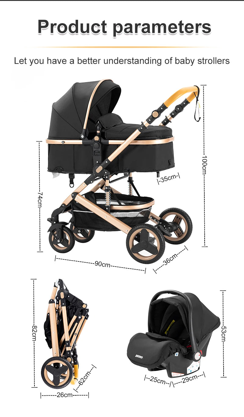 3 in 1 Lux Highlander Travel System