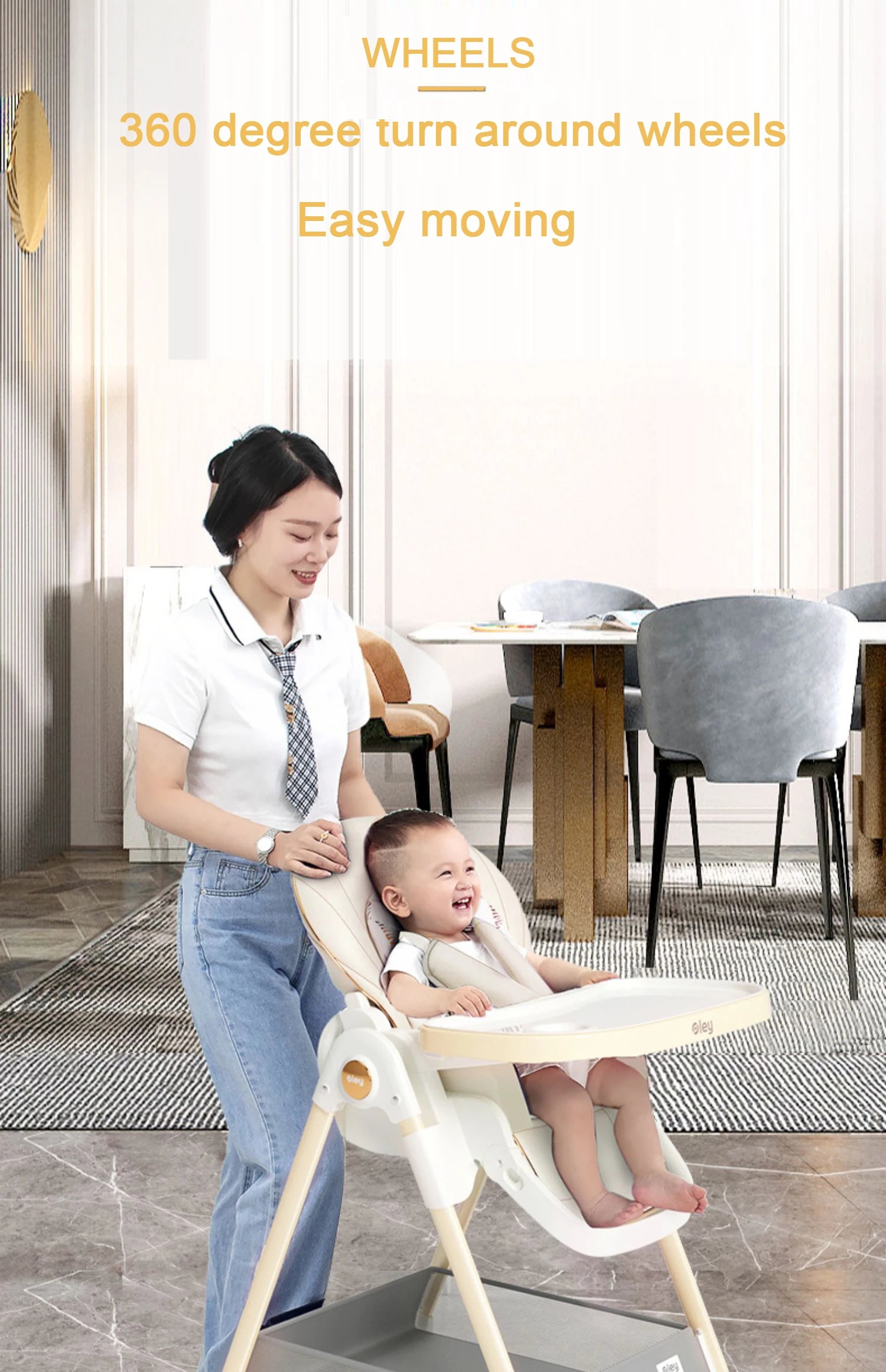 Happy Seat - Premium Reclining Baby High Chair