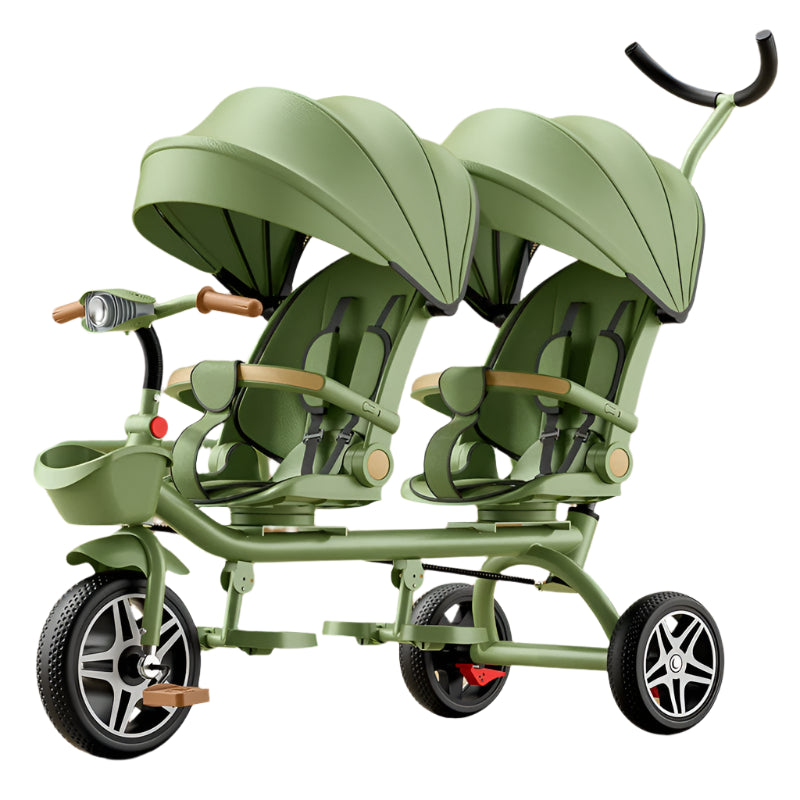 TwinVoyager Tricycle Stroller